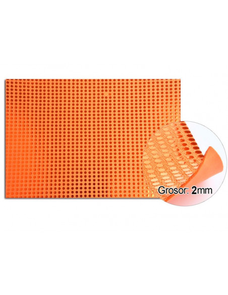Goma eva planchas de lentejuelas naranja