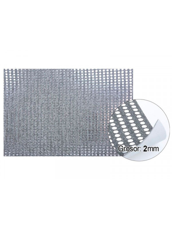 Goma eva planchas de lentejuelas plata