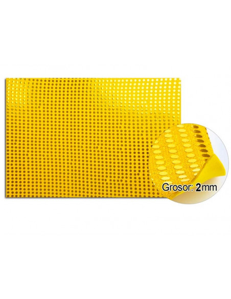 Goma eva planchas de lentejuelas amarillo