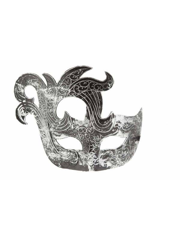 Antifaz veneciano de Carnaval plata