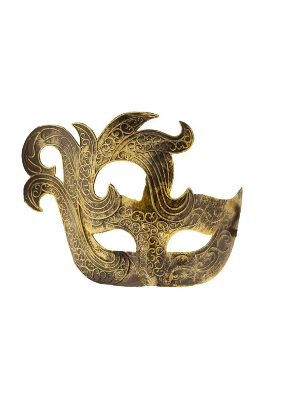 Antifaz veneciano de Carnaval oro