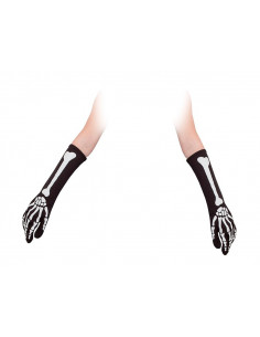 Guantes de esqueleto largos