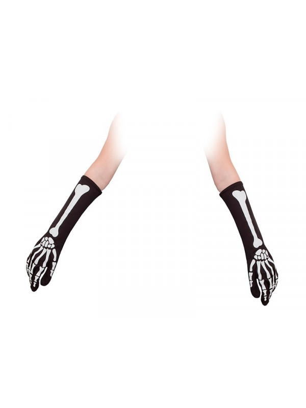 Guantes de esqueleto largos
