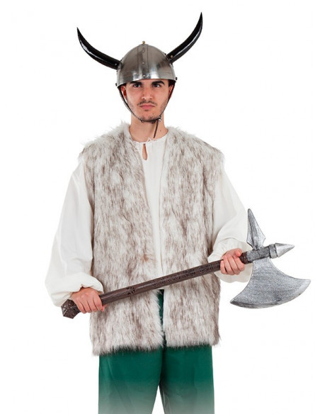 Chaleco de pelo claro medieval