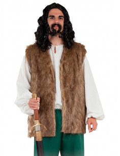 Chaleco medieval de pelo...