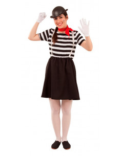 Disfraz mimo para mujer