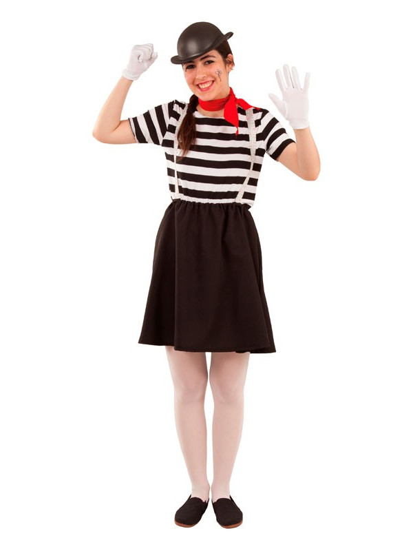 Disfraz mimo para mujer