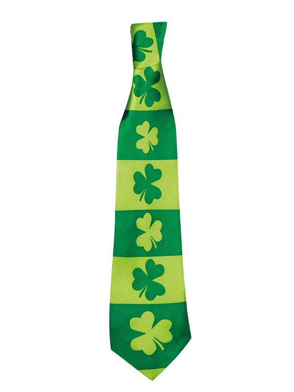 Pajarita verde con tréboles