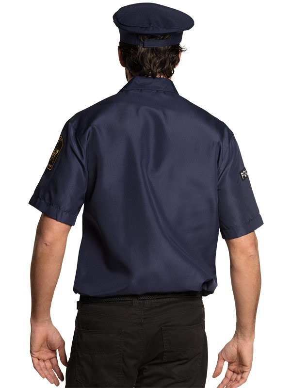Camisa de policía trasera