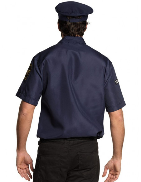 Camisa de policía trasera
