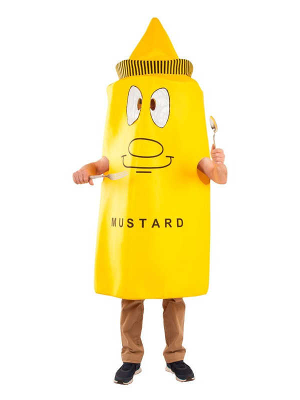 Disfraz Bote de Mostaza adulto