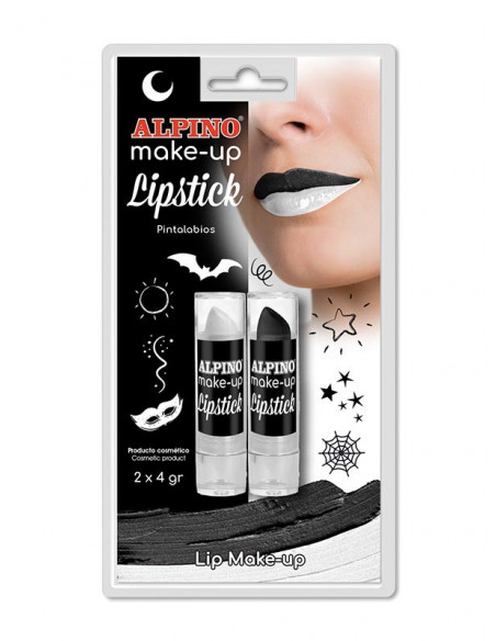 Pintalabios Blanco y Negro blister
