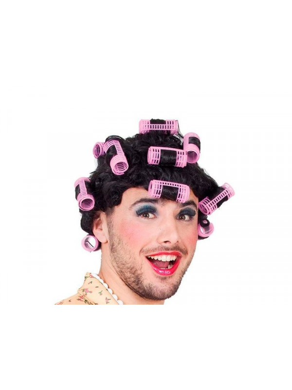 Peluca con rulos