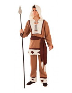 Disfraz esquimal marrón para adulto