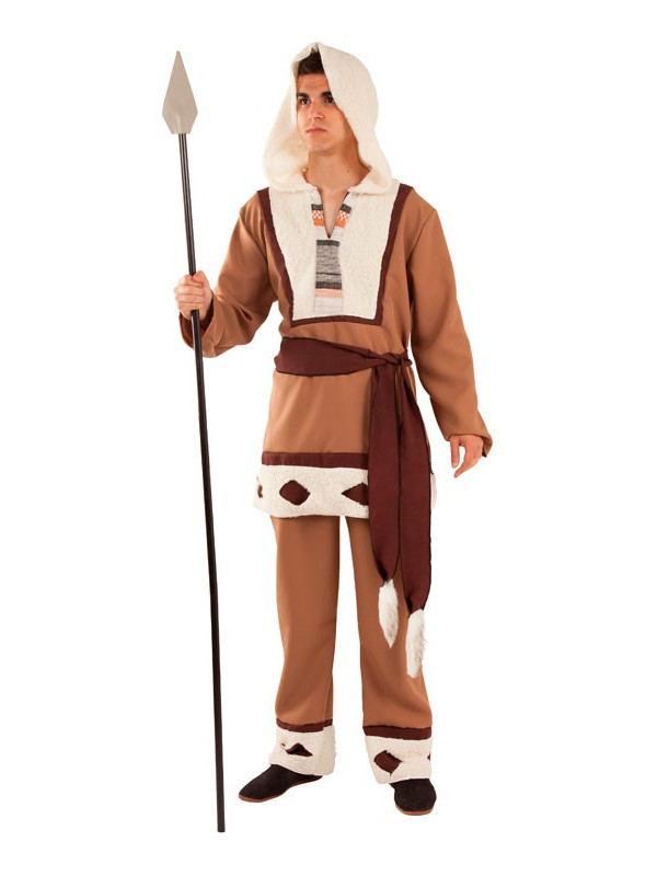 Disfraz esquimal marrón para adulto