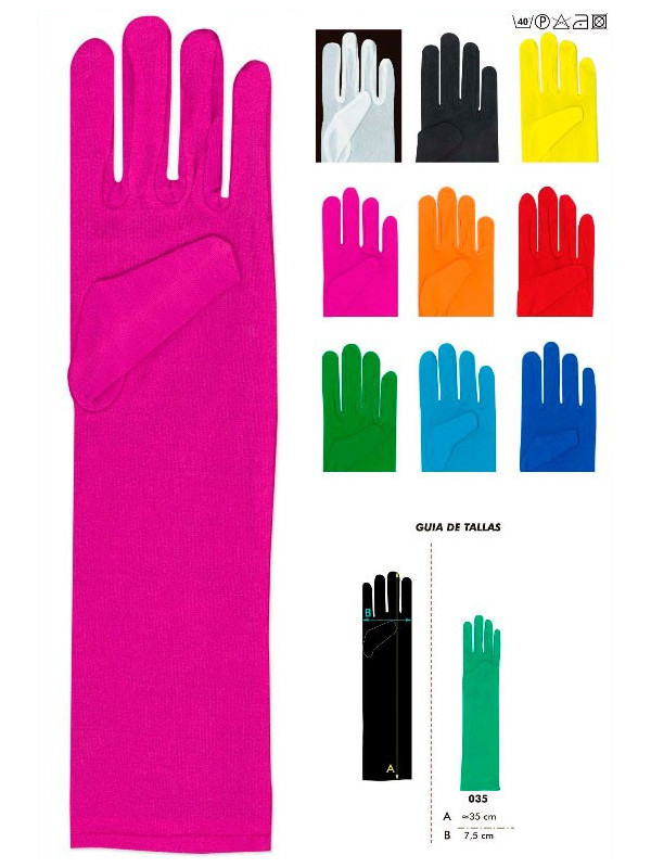 Guantes largos 35cm