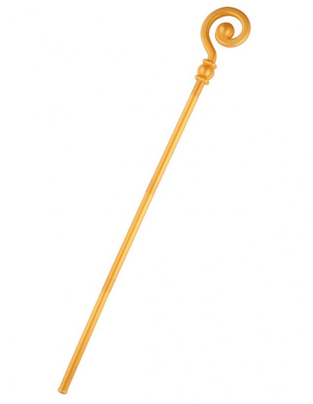 Bastón báculo para Papá Noel dorado