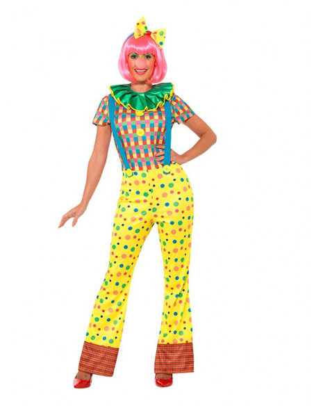 Disfraz payaso mujer frente