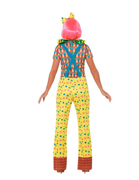 Disfraz payaso mujer espalda