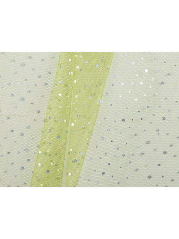 Tejido de Tul con Pedrería Multicolor