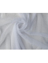 Tejido tul nylon con puntitos brillantes blanco