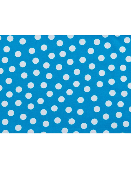 Strech estampado topos pequeños azul