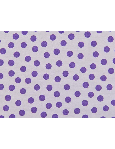 Strech estampado topos pequeños blanco