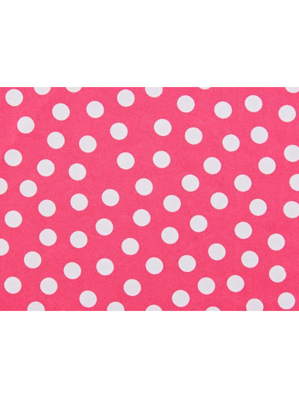 Strech estampado topos pequeños fucsia