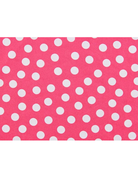 Strech estampado topos pequeños fucsia