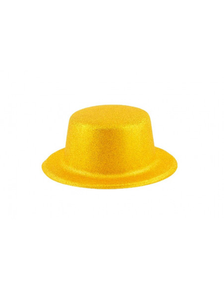 Chistera escarchada amarilla