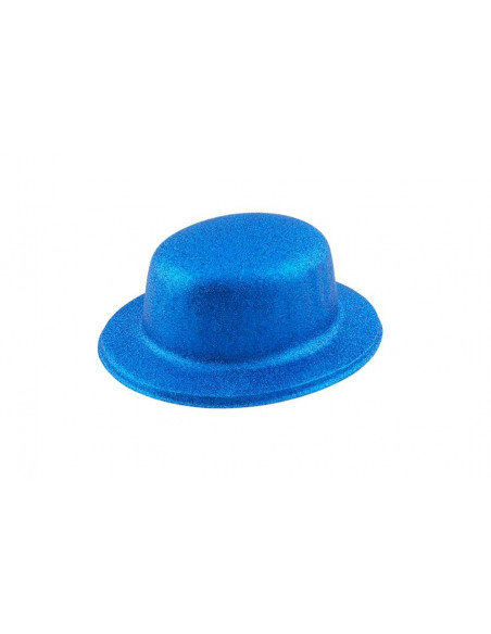 Bombín escarchado azul