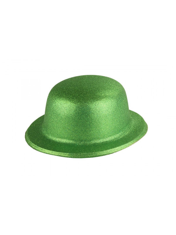 Bombín con acabado escarchado infantil verde