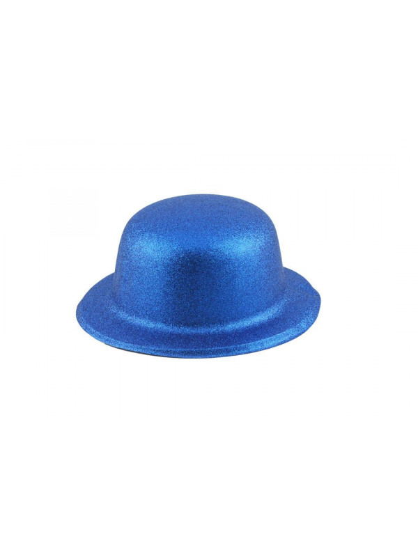 Bombín con acabado escarchado infantil azul