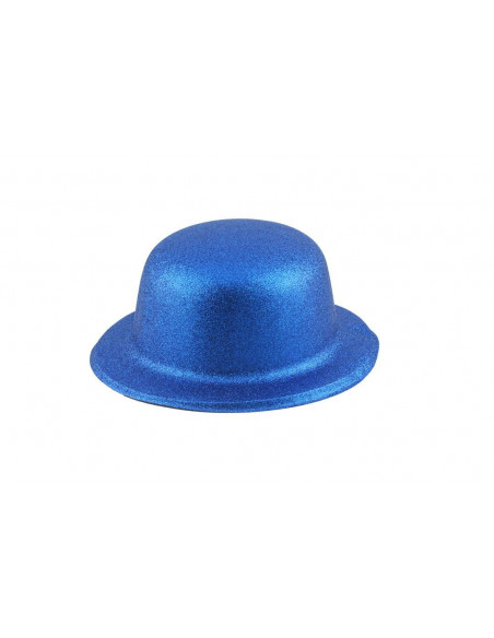 Bombín con acabado escarchado infantil azul