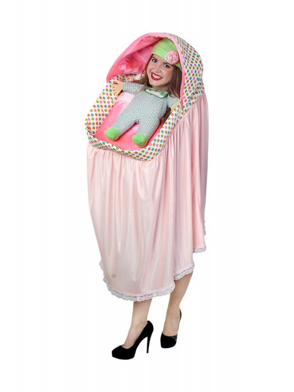 Disfraz de carrito de bebe para adulto