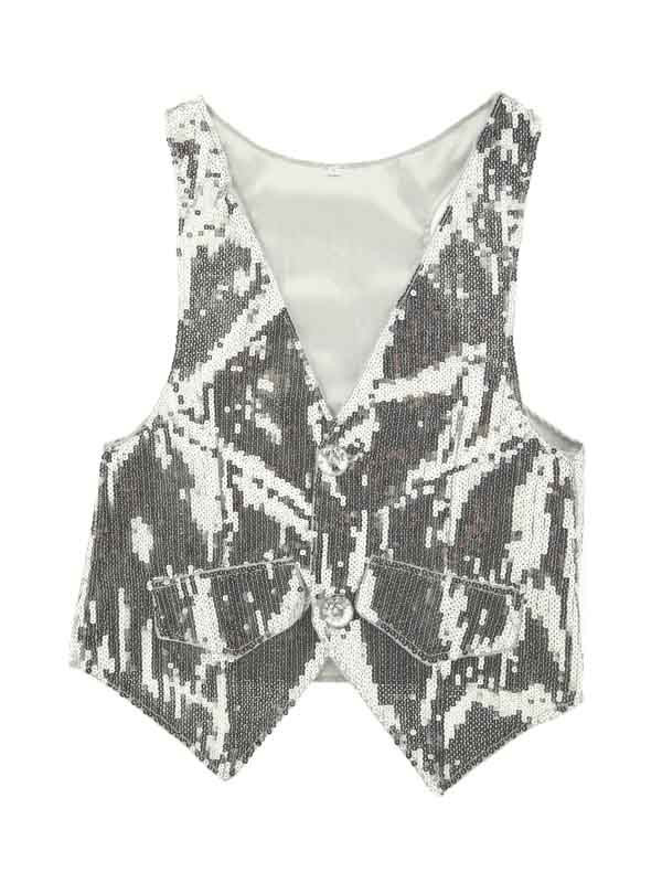 Chaleco de lentejuelas para mujer