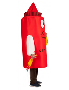 Disfraz Bote de Ketchup adulto 2