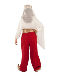 Disfraz de princesa árabe roja infantil 2