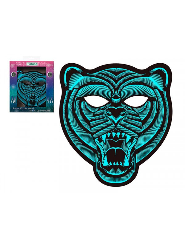 Máscara tigre con luz