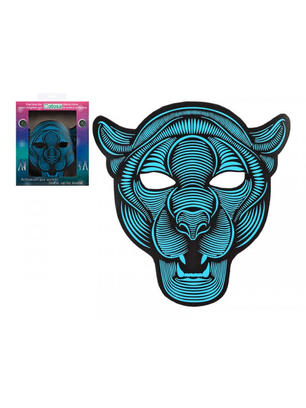 Máscara pantera con luz