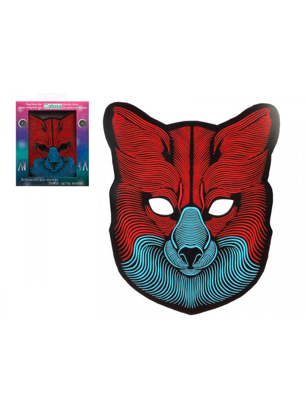 Máscara zorro con luz