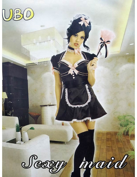 Set limpiadora sexy rosa