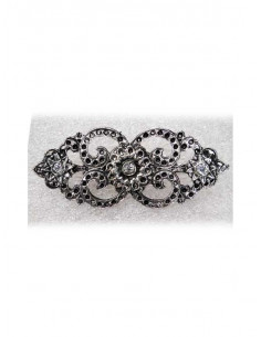 Broche bisuteria regional plata 16896 blanco