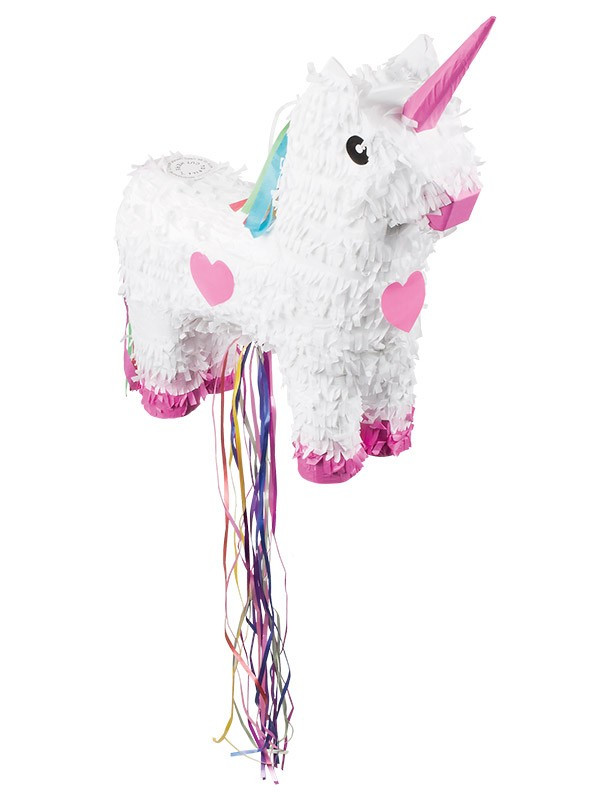 Piñata unicornio blanco