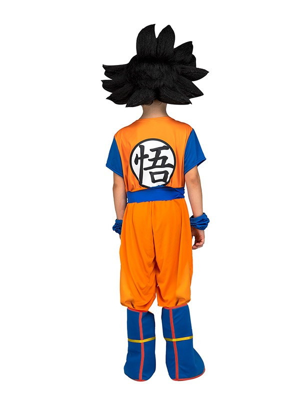 Disfraz Goku niño trasera