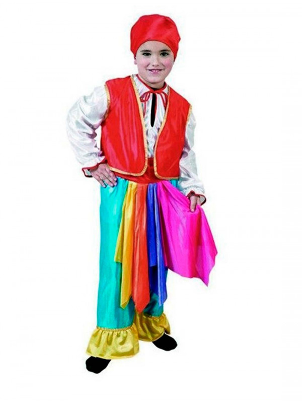 Disfraz zíngaro azul infantil