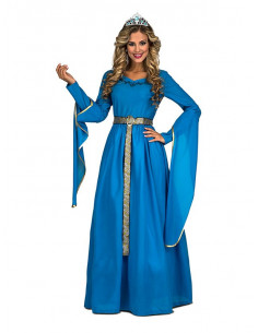 Disfraz dama medieval azul