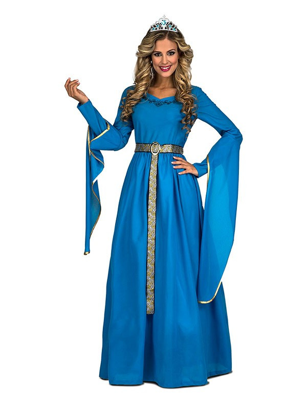Disfraz dama medieval azul