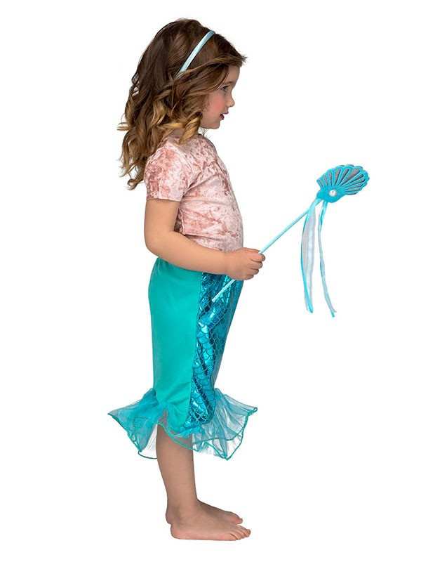 Falda sirenita niña y accesorios