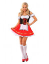 Disfraz de tirolesa sexy para mujer roja